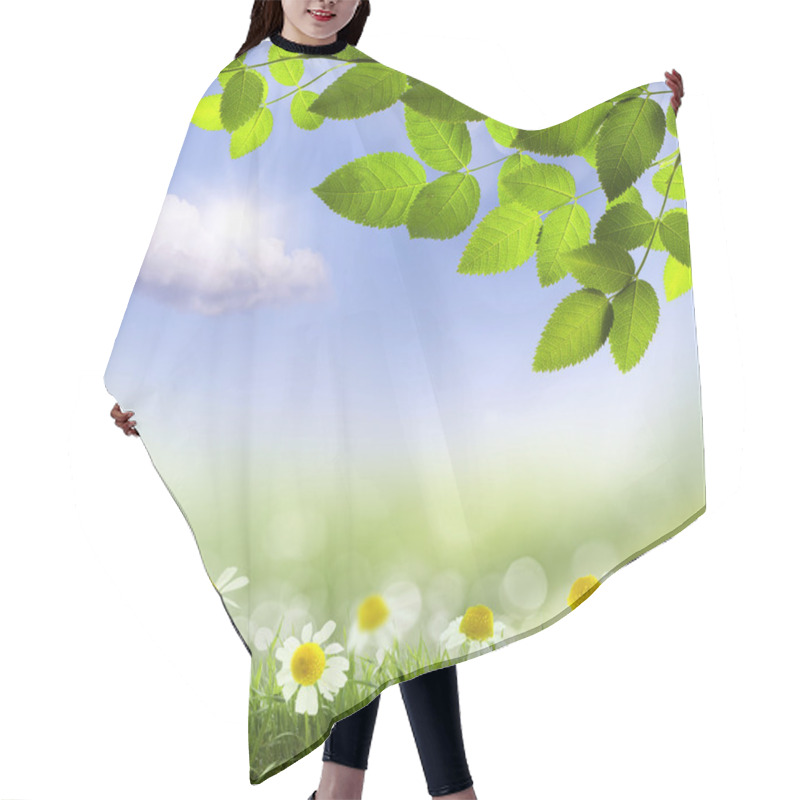 Personality  Chamomile Flower Hair Cutting Cape