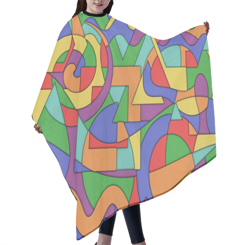 Personality  An Abstract Background Hair Cutting Cape