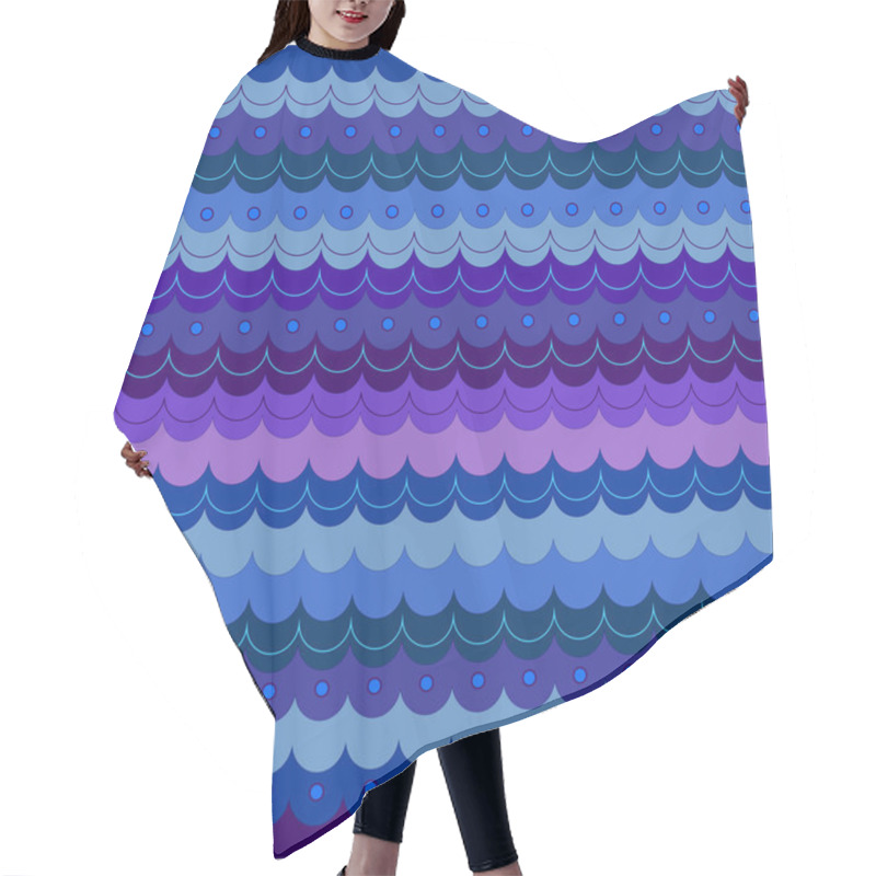 Personality  Wave. Pattern Hair Cutting Cape