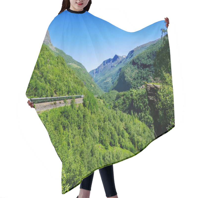 Personality  Flam Railway, Aurland, Norway Hair Cutting Cape