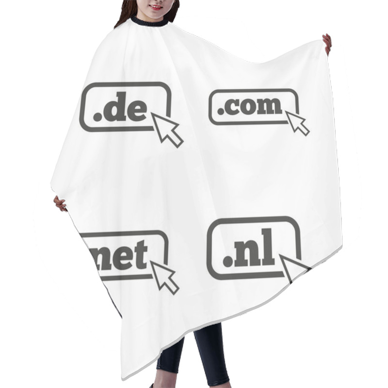 Personality  Top-level Domains Signs. Hair Cutting Cape