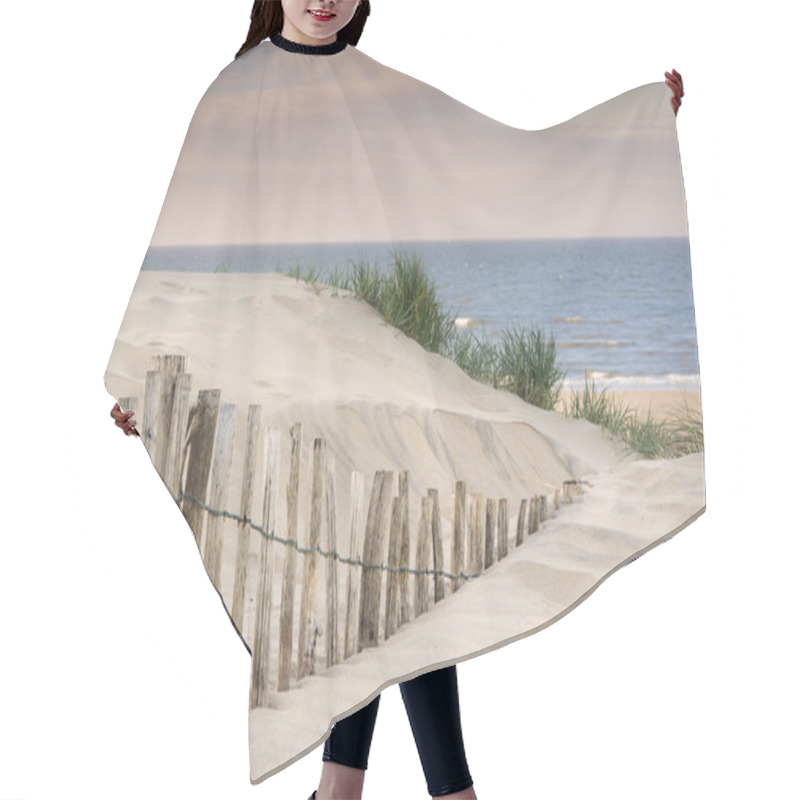 Personality  Grassy Sand Dunes Landscape At Sunrise Hair Cutting Cape