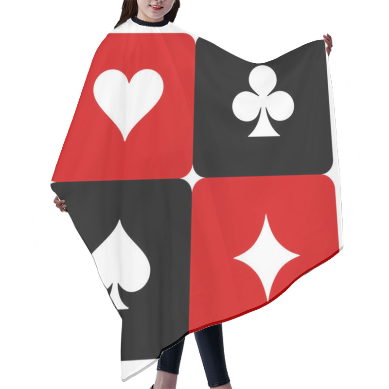 Personality  Standard Suits For Playing Cards.  Hair Cutting Cape