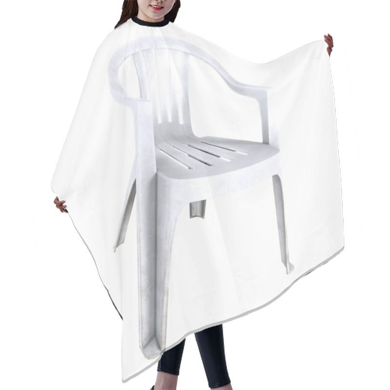 Personality  This Durable White Chair Is Perfect For Casual Settings, Providing Comfort And Versatile Use. Hair Cutting Cape