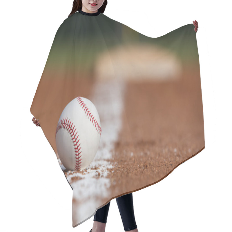 Personality  Baseball On The Infield Chalk Line Hair Cutting Cape