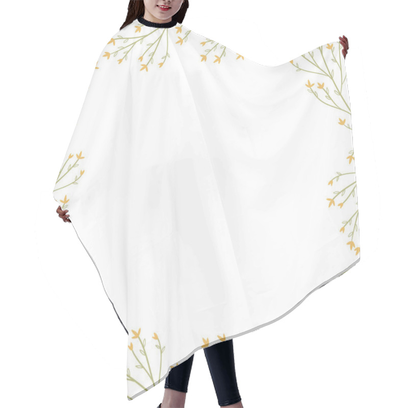 Personality  Flower Hair Cutting Cape