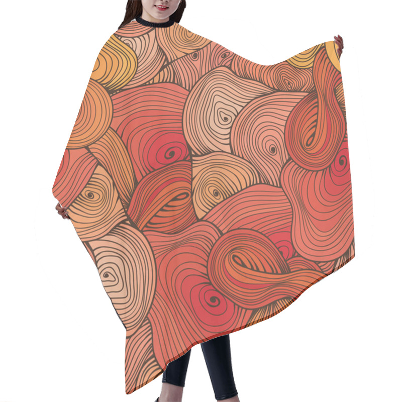 Personality  Abstract Wavy Pattern Background Hair Cutting Cape