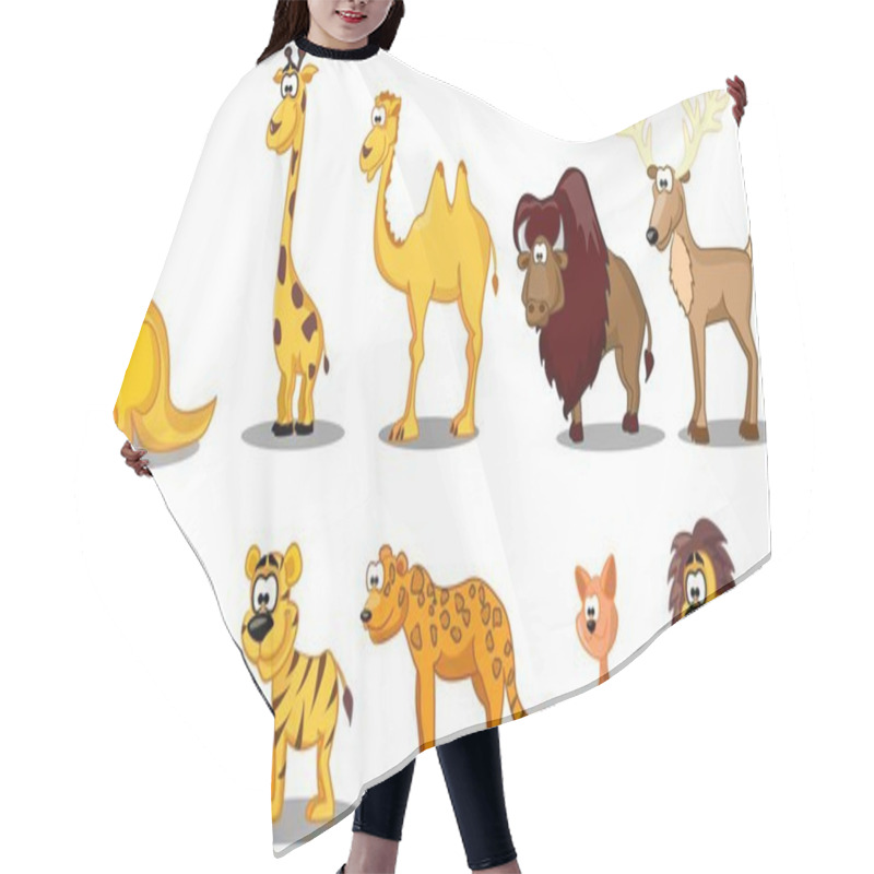 Personality  Set Of Animals Hair Cutting Cape