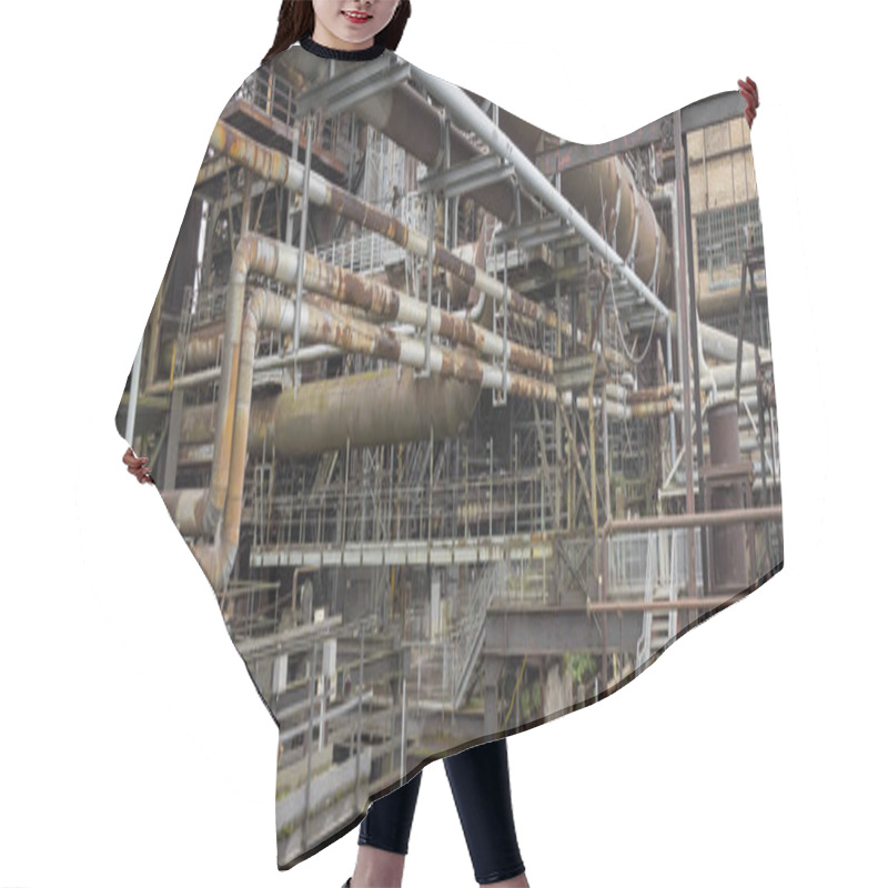 Personality  Rundown  Industrial Scenery Hair Cutting Cape