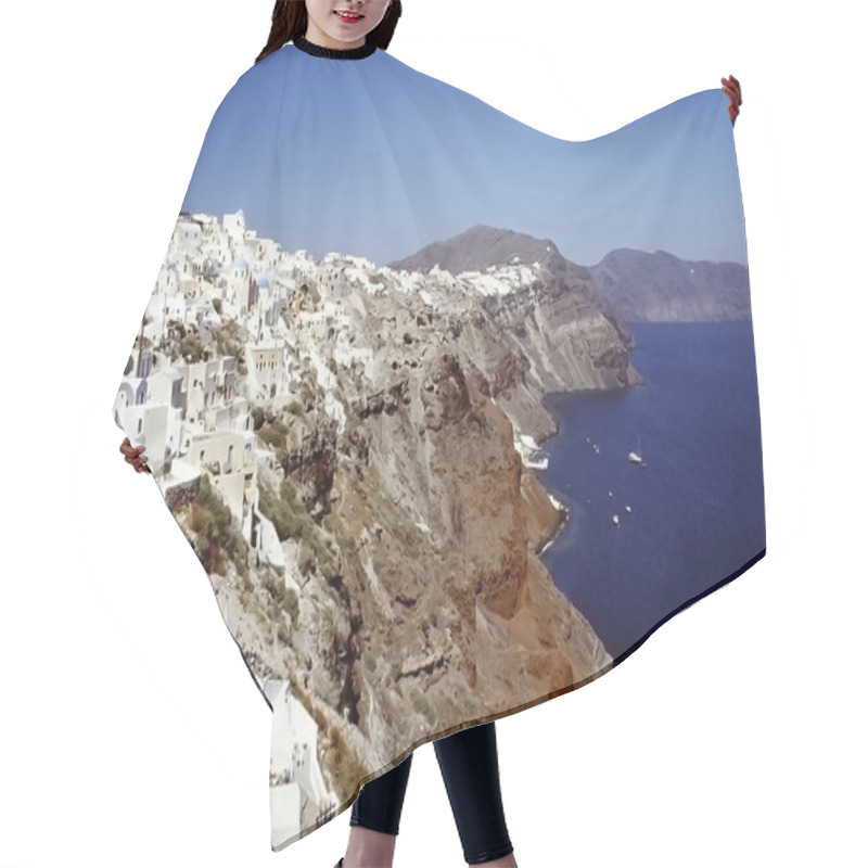 Personality  Summer Holiday In Santorini Hair Cutting Cape