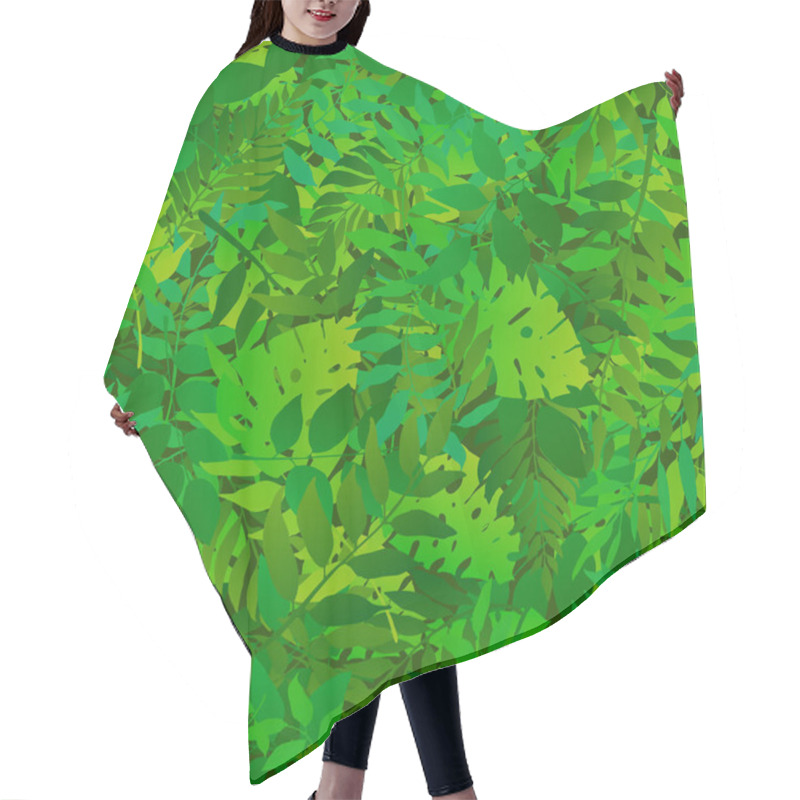 Personality  Green Seamless Pattern  Hair Cutting Cape