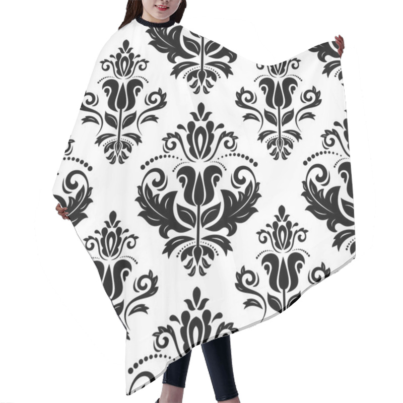 Personality  Damask Seamless Pattern. Abstract Background Hair Cutting Cape