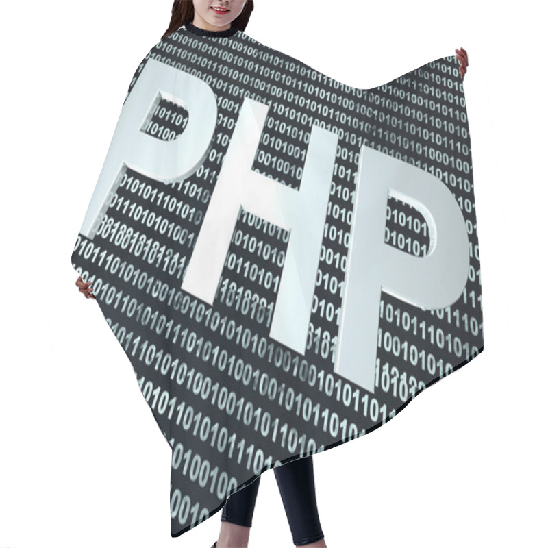 Personality  PHP Binary Code Background	 Hair Cutting Cape