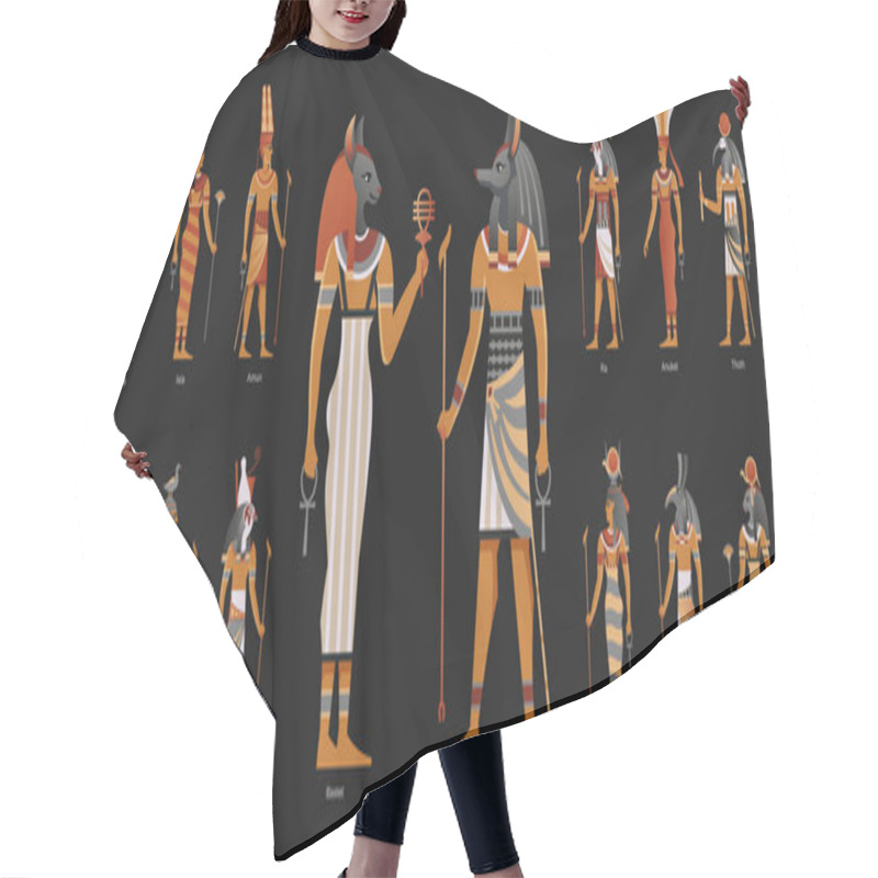 Personality  Egypt Ancient Gods Background Hair Cutting Cape