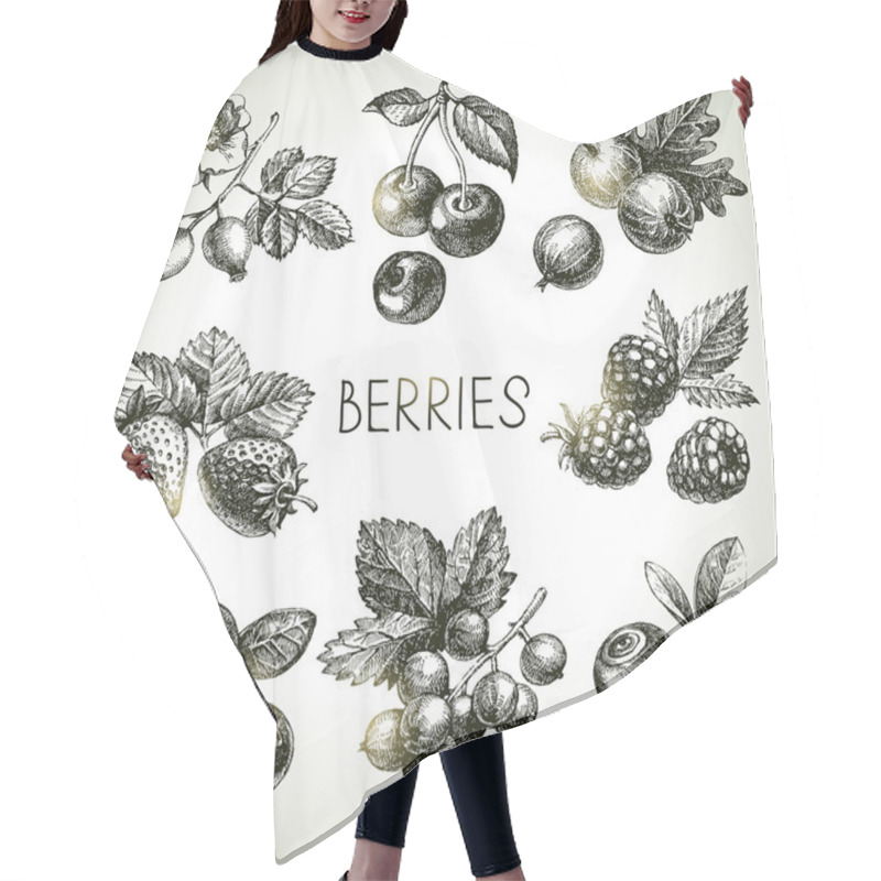 Personality  Illustration Of Eco Food Hair Cutting Cape