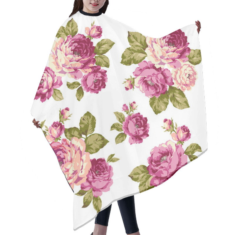 Personality  The Illustration Of Rose Hair Cutting Cape