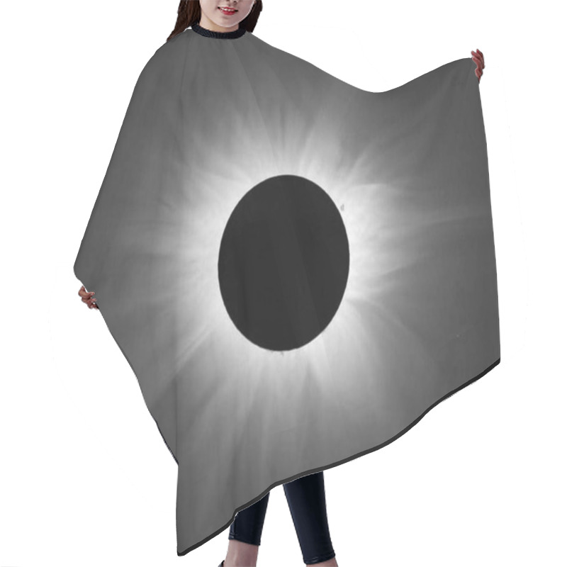 Personality  Eclipse Background, Total Solar Or Moon Eclipse Illustration Hair Cutting Cape