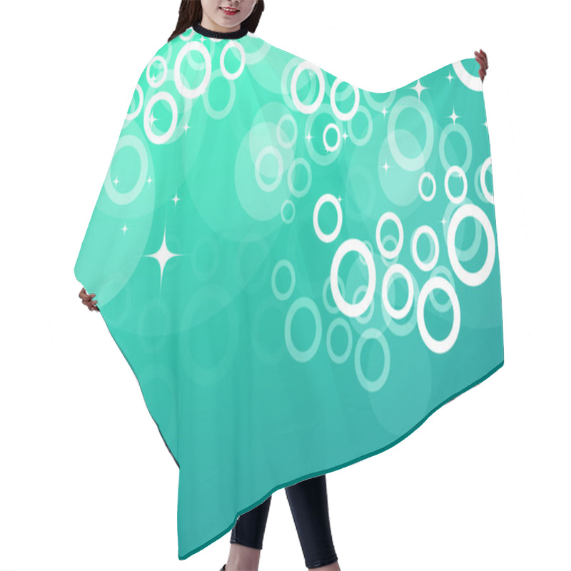 Personality  Vector Abstract Circles Background Hair Cutting Cape