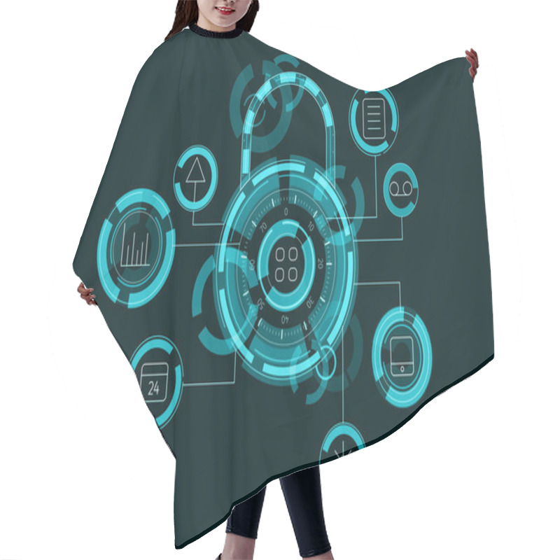 Personality  Media Interface Background Hair Cutting Cape