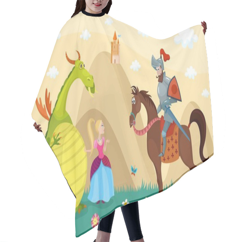 Personality  Dragon And Knight Hair Cutting Cape