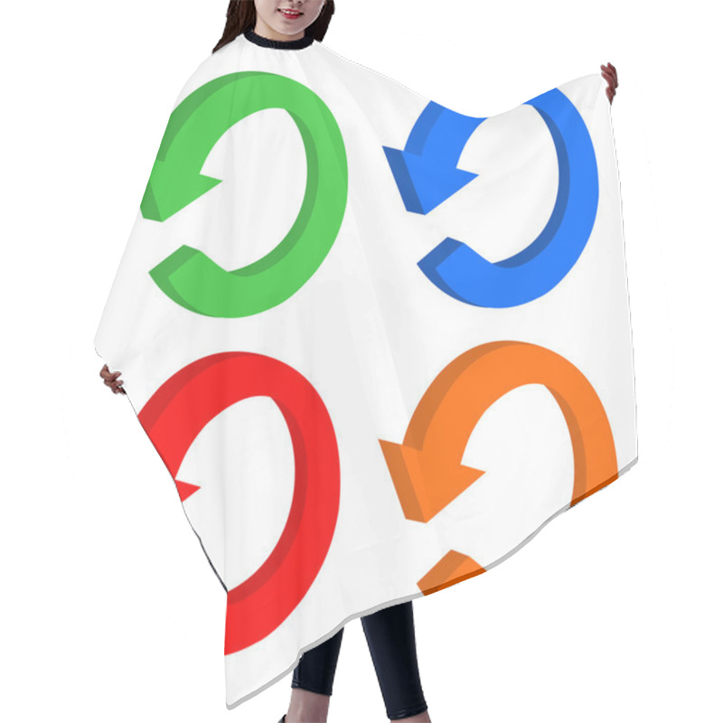 Personality  3d Set Arrow Circular Or Recycling Hair Cutting Cape