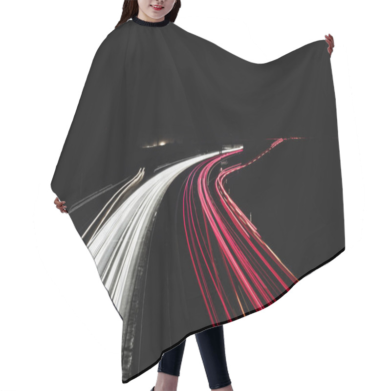 Personality  Highway At Night Time Exposure Hair Cutting Cape