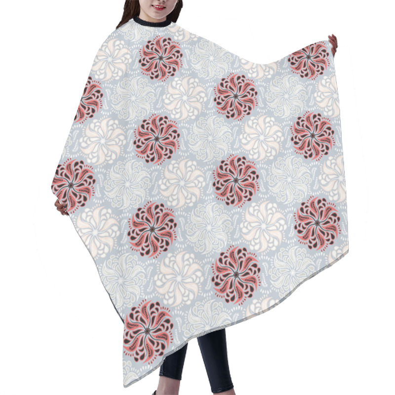 Personality  Seamless Floral Pattern Hair Cutting Cape