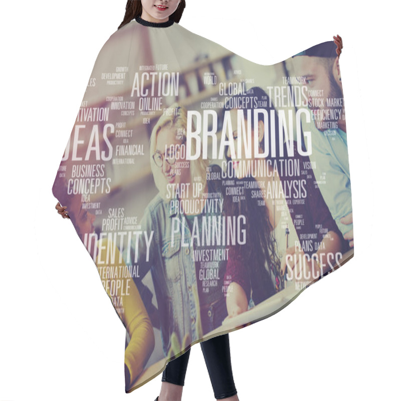 Personality  Branding And Identity Concept Hair Cutting Cape