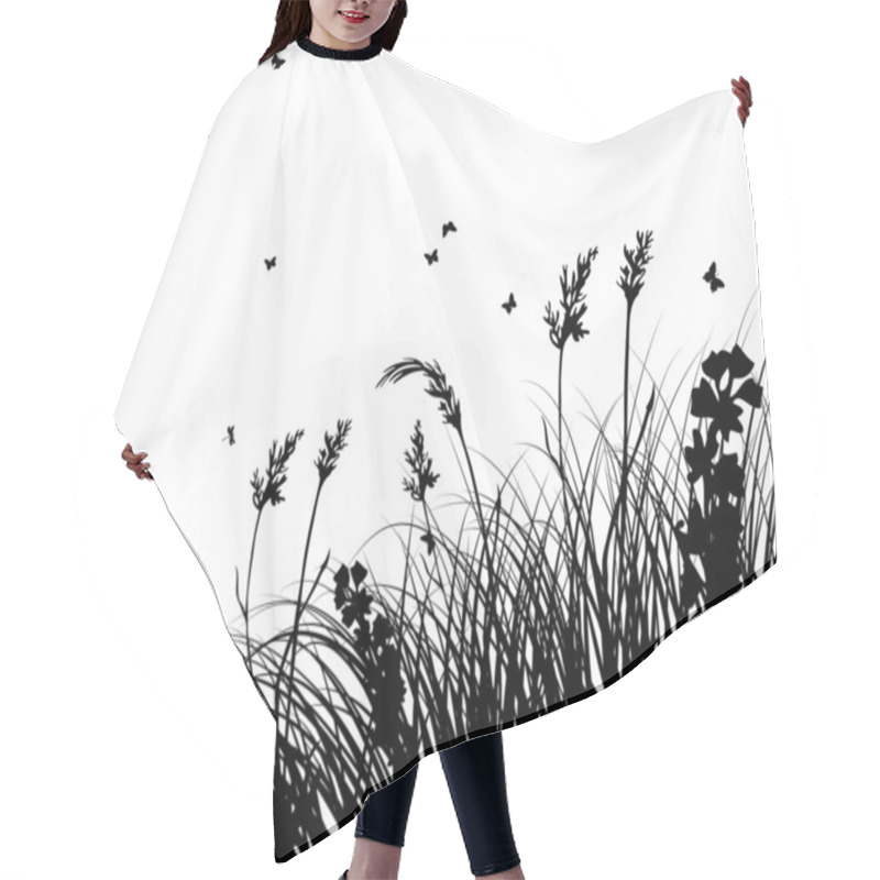 Personality  Meadow Silhouettes Hair Cutting Cape