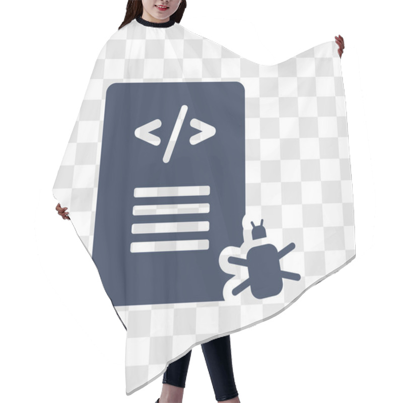 Personality  Bug Report Icon. Trendy Bug Report Logo Concept On Transparent Background From Programming Collection Hair Cutting Cape