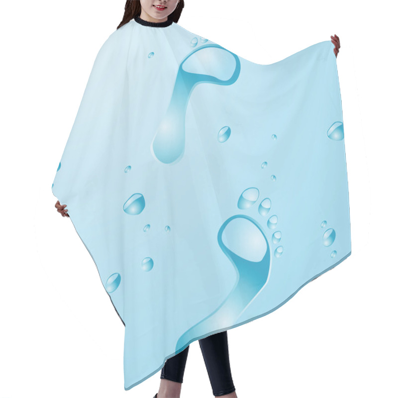 Personality  Water Footprint Hair Cutting Cape