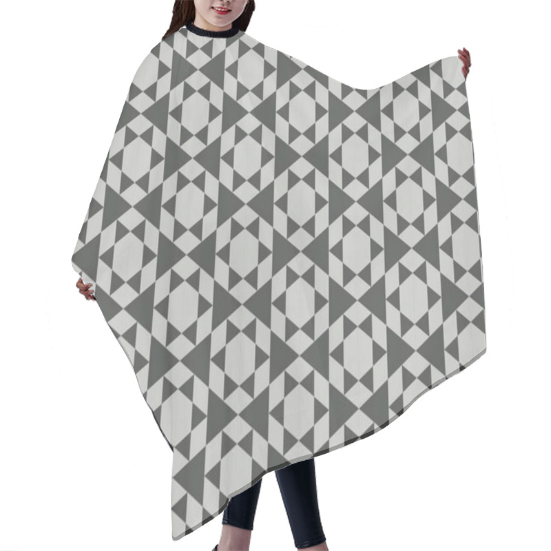 Personality  Seamless Abstract Background With Geometric Elements Hair Cutting Cape