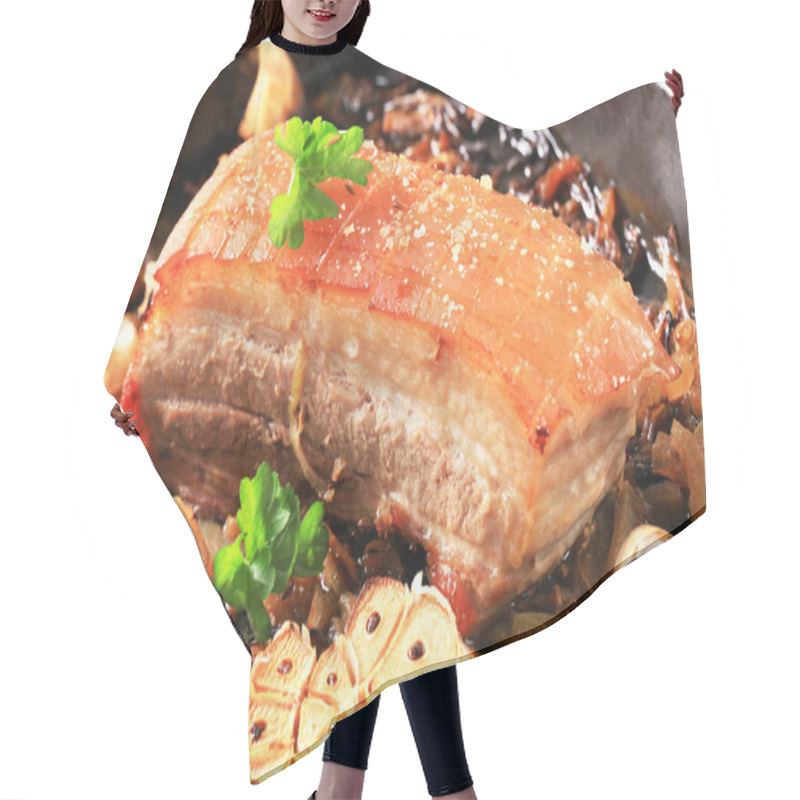 Personality  Roast Pork Belly Hair Cutting Cape