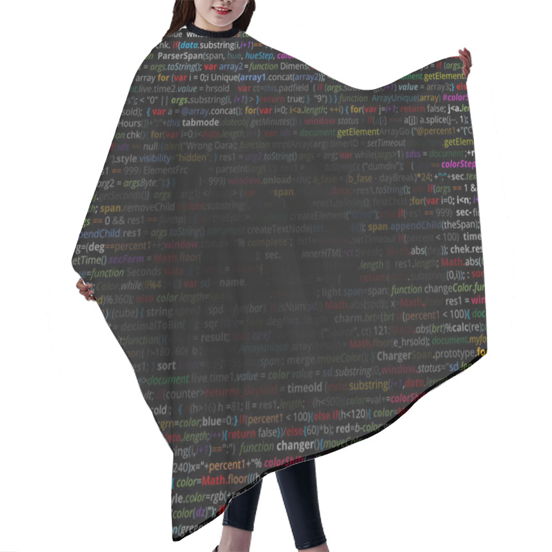 Personality  Abstract Program Code Hair Cutting Cape