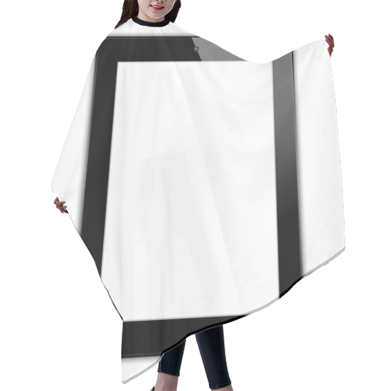 Personality  Black Computer Tablet Hair Cutting Cape