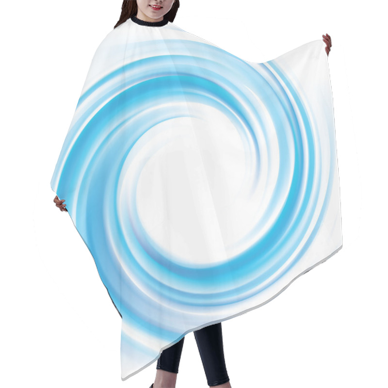 Personality  Vector Background Of Blue Swirling Water Texture  Hair Cutting Cape