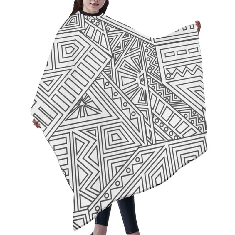 Personality  Aztec Vector Seamless Pattern Hair Cutting Cape