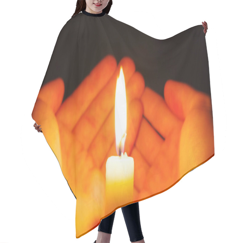 Personality  Burning Candle Hair Cutting Cape