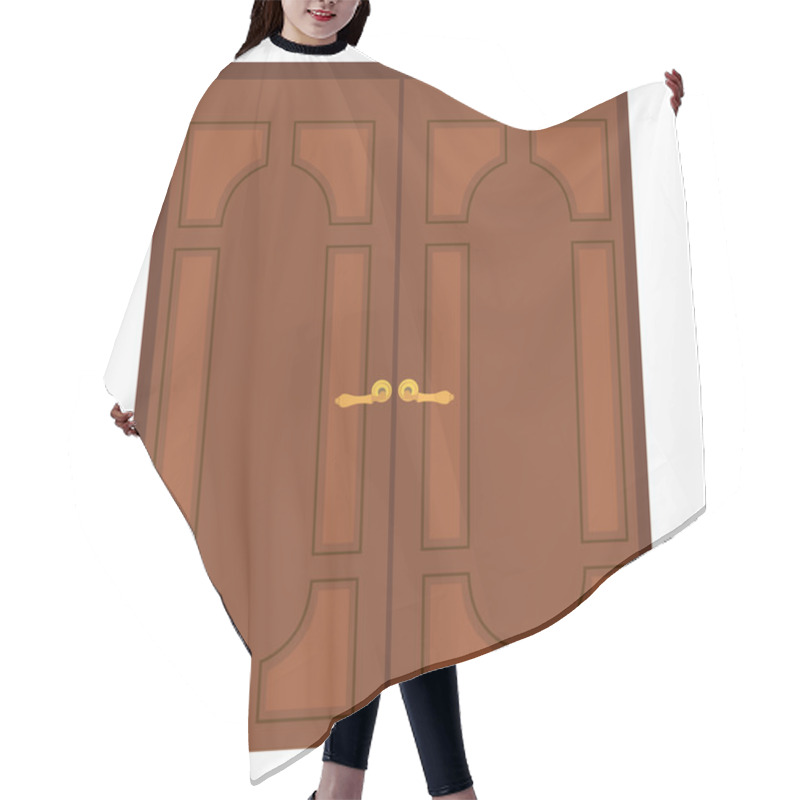 Personality  Double Door Hair Cutting Cape