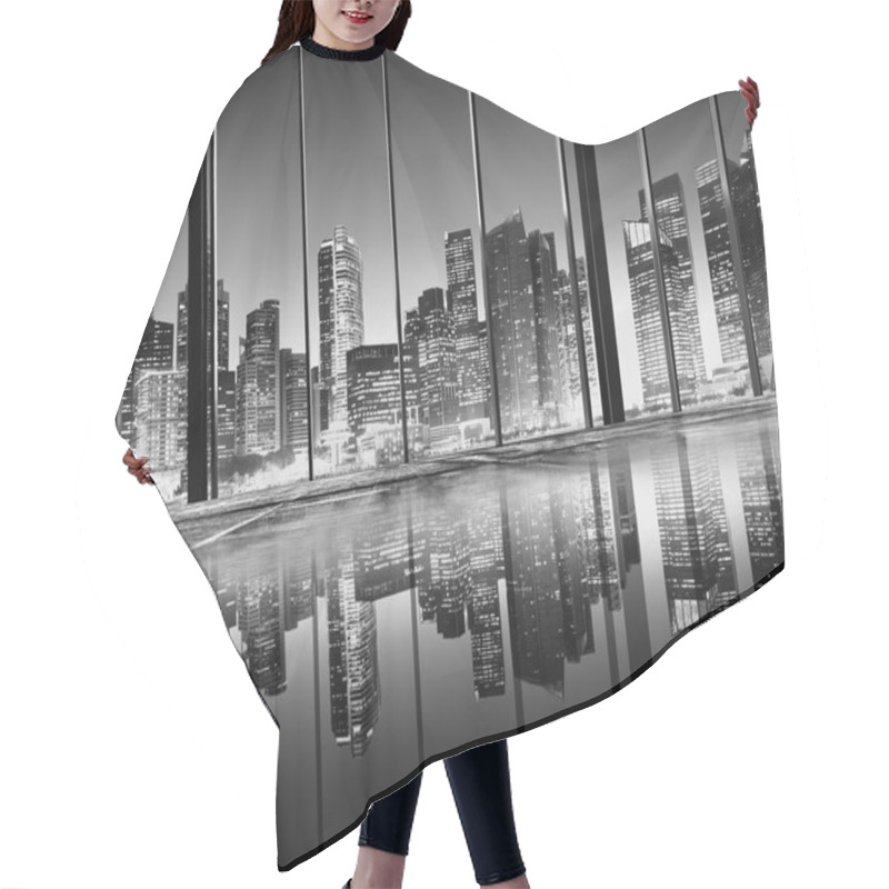 Personality  Urban Scenic View Concept Hair Cutting Cape