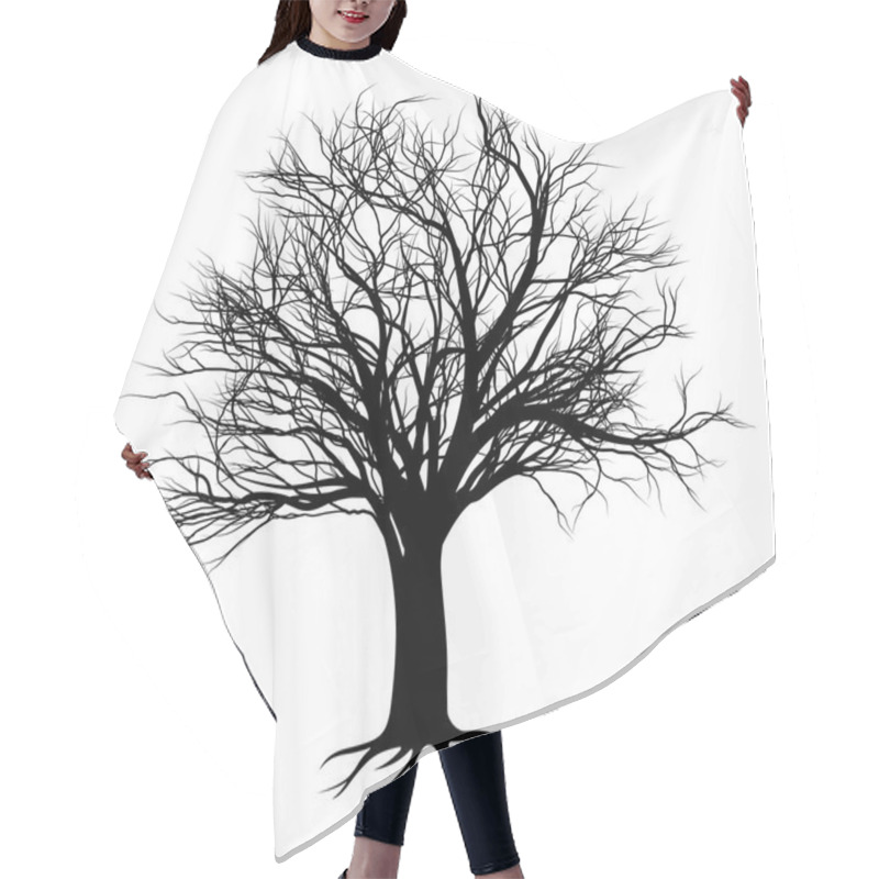 Personality  Tree Silhouette Hair Cutting Cape