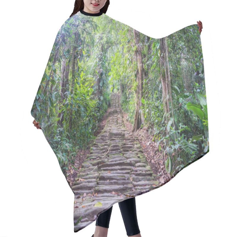 Personality  Lost City Stairs Hair Cutting Cape