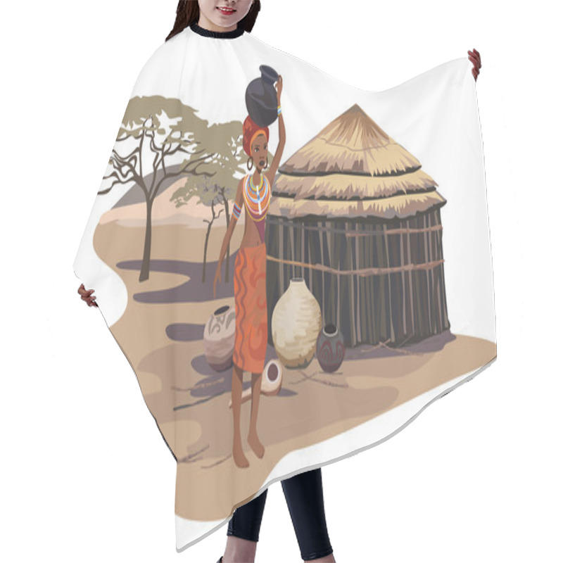 Personality  African Village Hair Cutting Cape