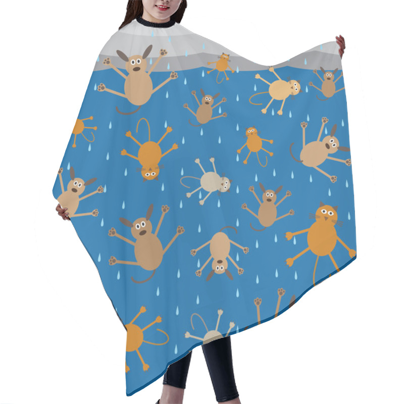 Personality  Raining Cats And Dogs Hair Cutting Cape