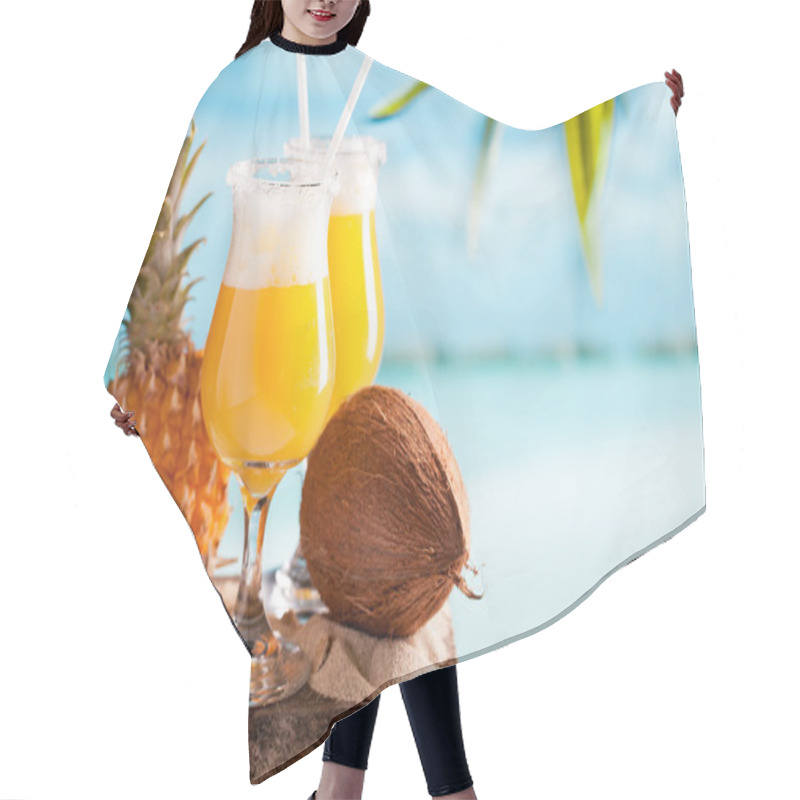 Personality  Pina Colada Cocktail Hair Cutting Cape