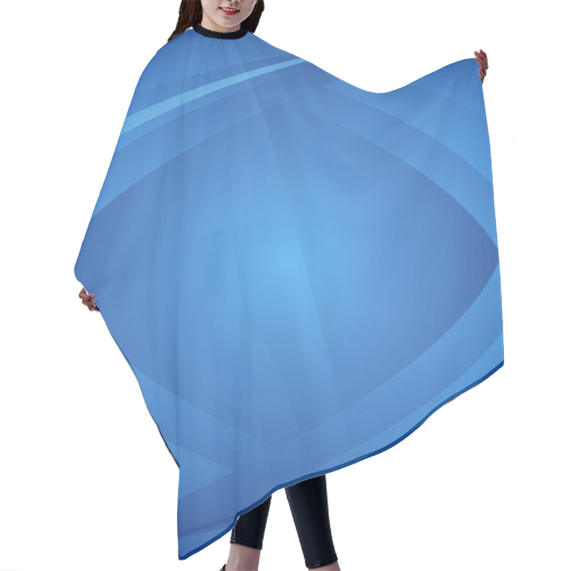 Personality  Bend Blue Lines Background Vertical Format A4 Page Hair Cutting Cape