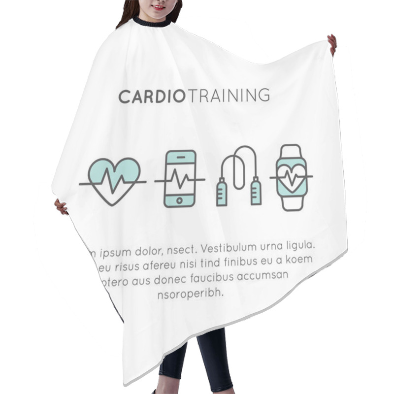 Personality  Cardio Training, Fitness And Gym Workout Hair Cutting Cape