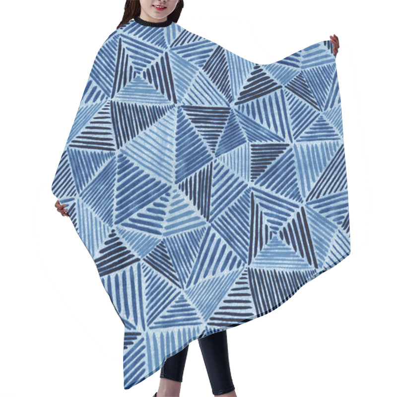 Personality  Geometry Modern Repeat Pattern With Textures Hair Cutting Cape