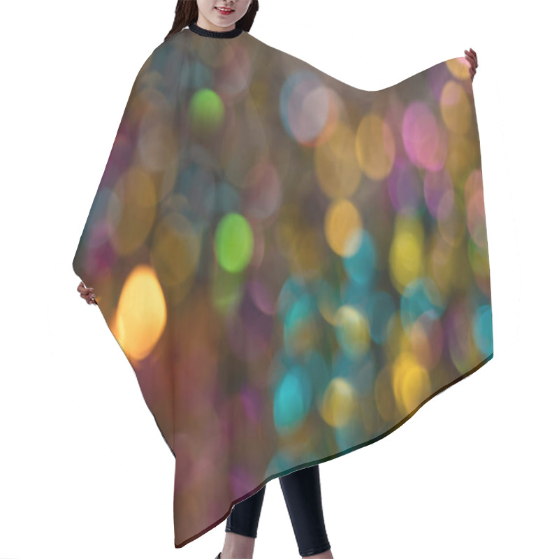 Personality  Colorful Abstract Bokeh Background With Smooth Circles. Perfect For Festive And Creative Designs. Hair Cutting Cape