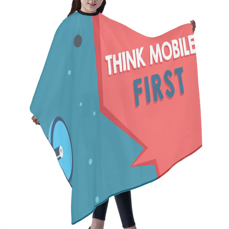 Personality  Word Writing Text Think Mobile First. Business Concept For Easy Handheld Device Accessible Contents 24 Or 7 Handy Hair Cutting Cape